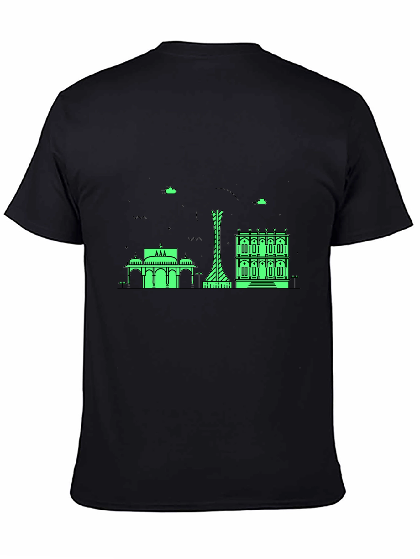 Cityscape Graphic Tee - Modern Black T-Shirt