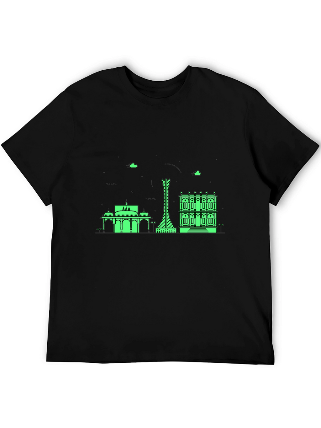 Cityscape Graphic Tee - Modern Black T-Shirt
