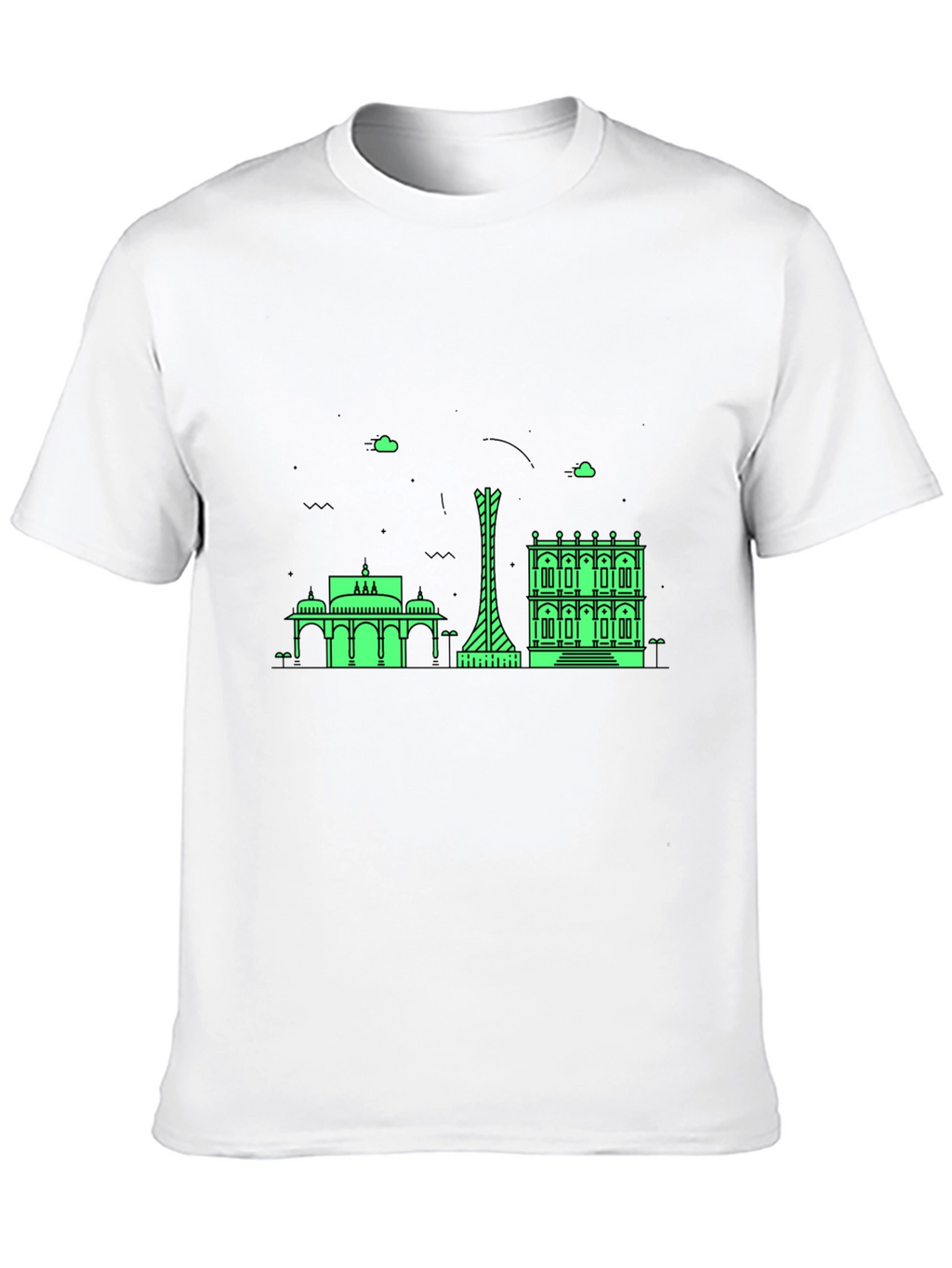 Cityscape Graphic Tee - Modern Black T-Shirt
