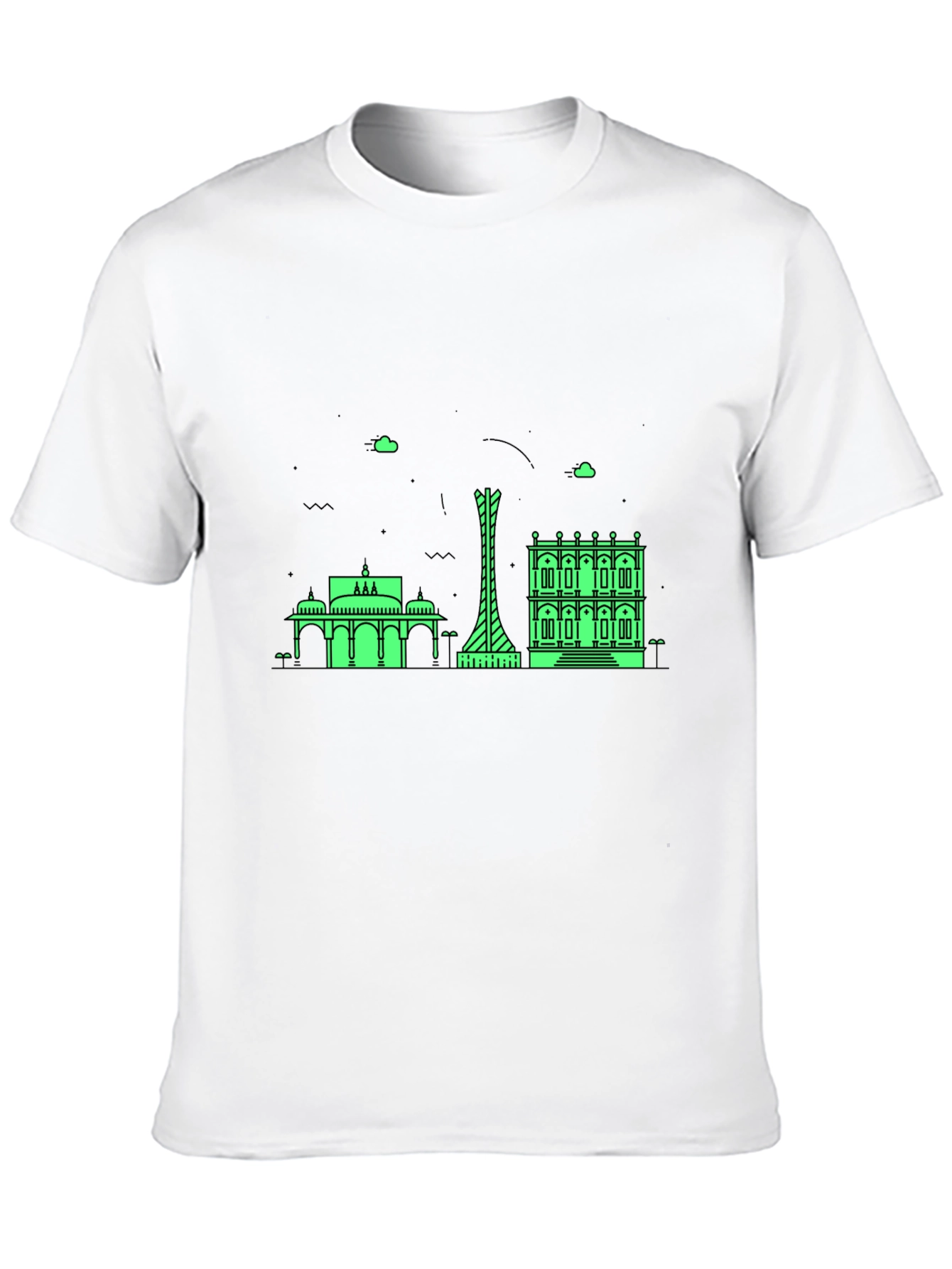 Cityscape Graphic Tee - Modern Black T-Shirt