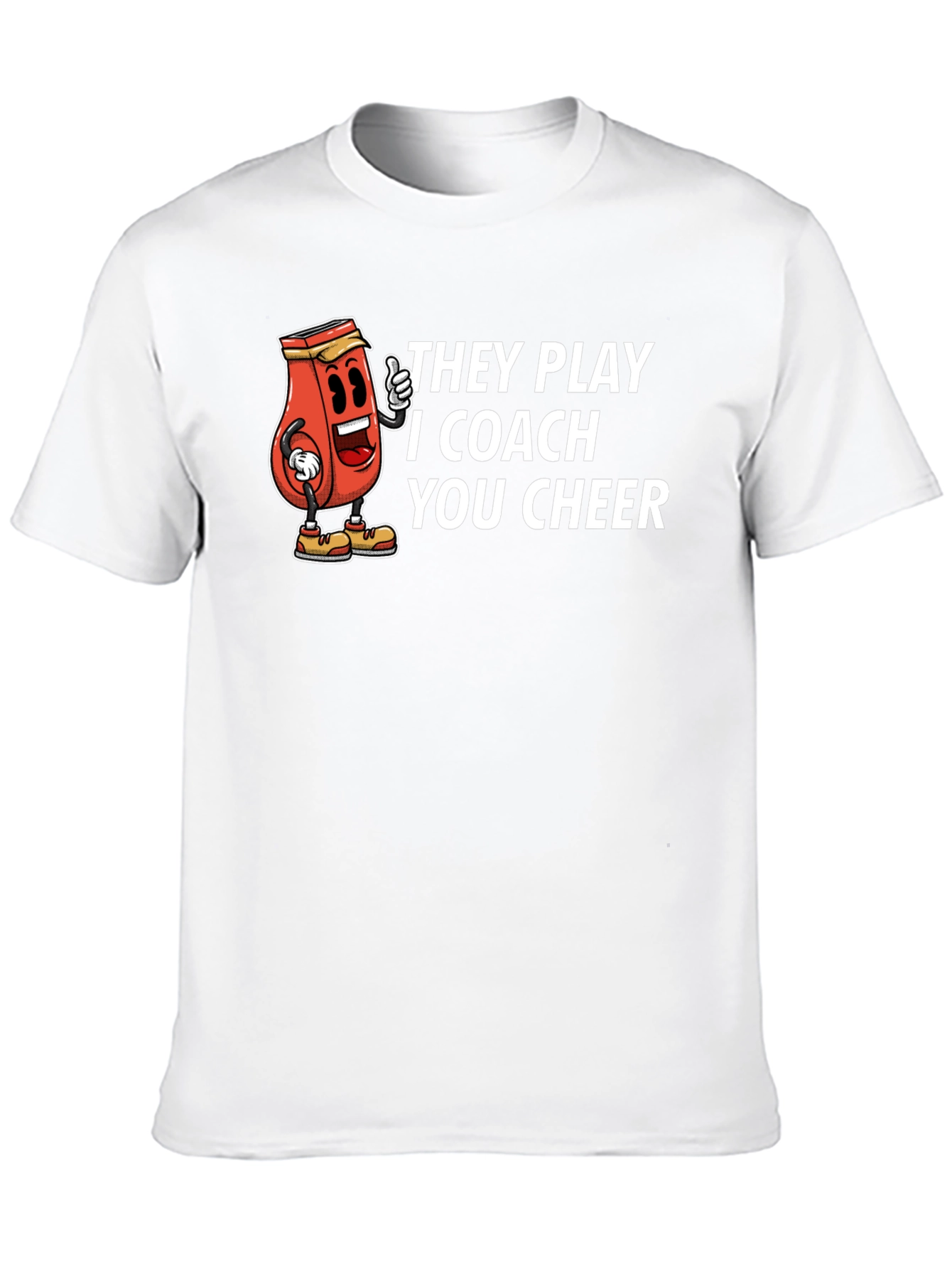 They Play I Coach You Cheer Graphic T-Shirt