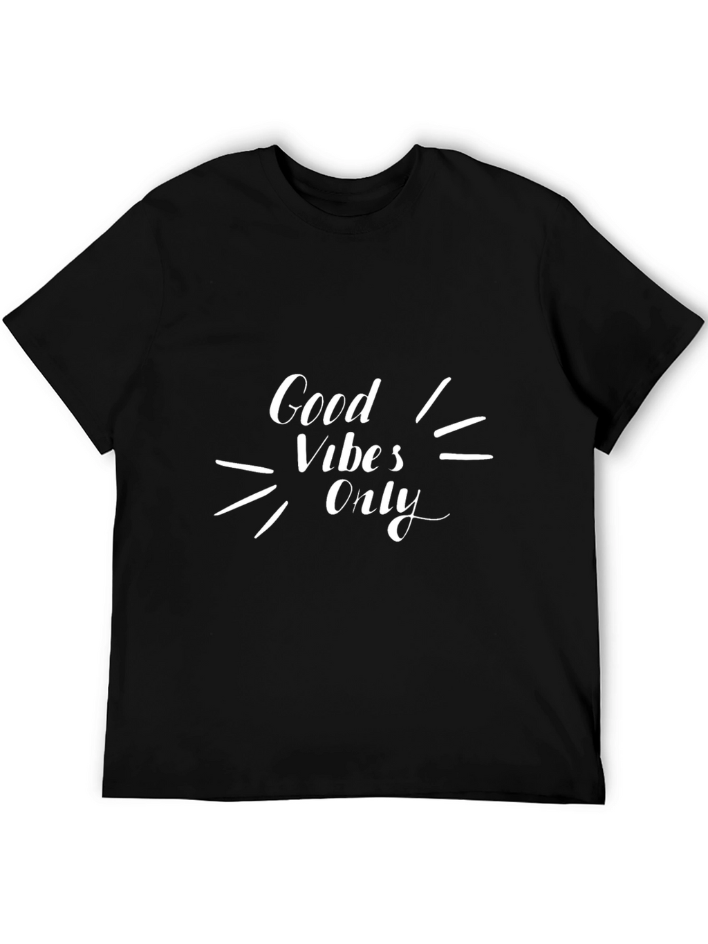 Good Vibes Only Black Graphic Tee