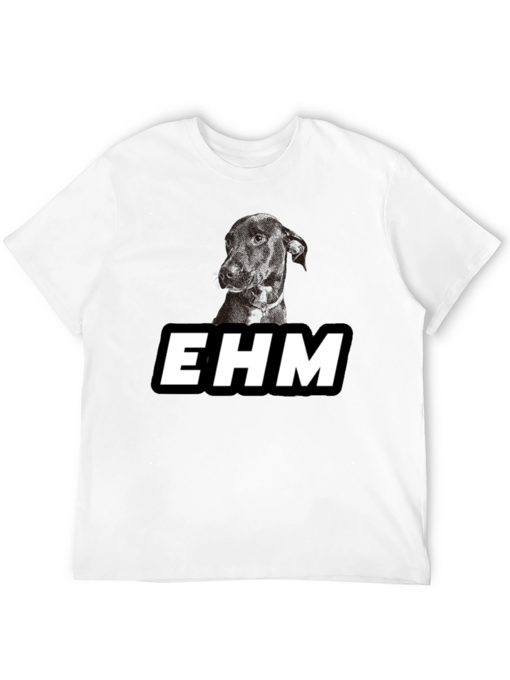 EHM Dog Graphic Black T-Shirt