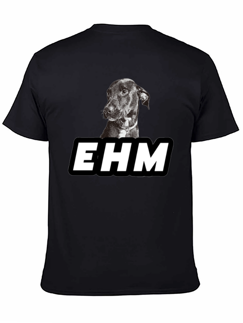 EHM Dog Graphic Black T-Shirt