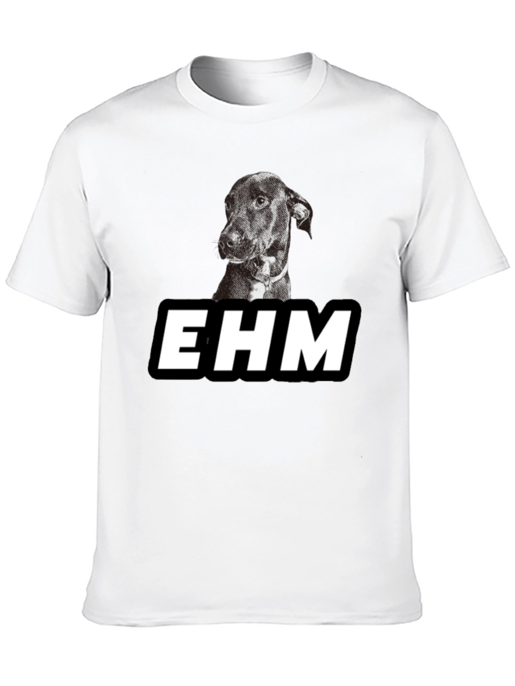 EHM Dog Graphic Black T-Shirt