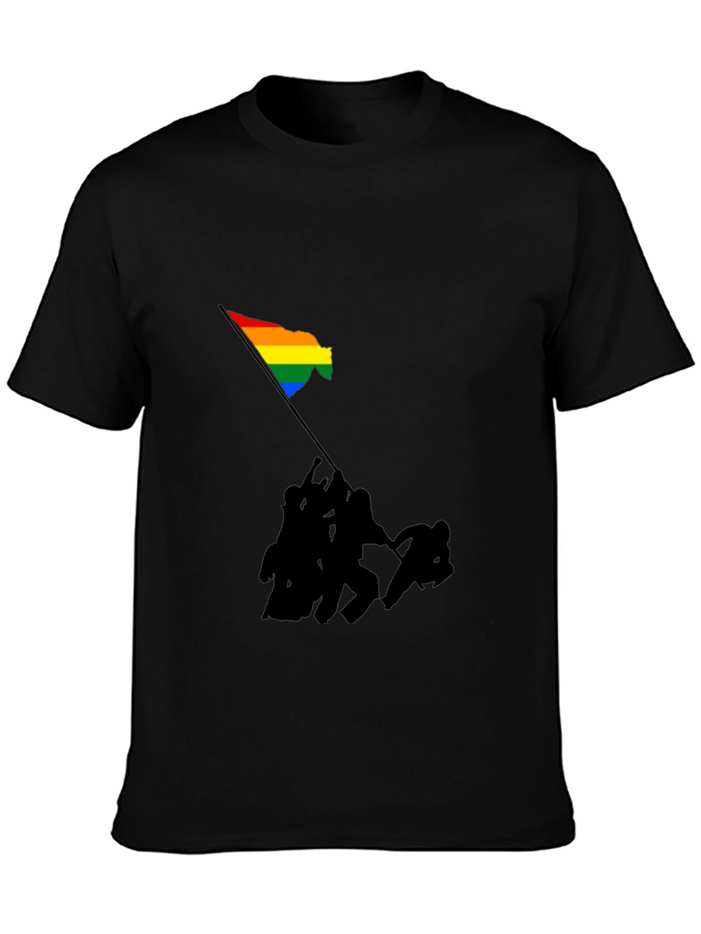 Pride Flag Raising Graphic T-Shirt