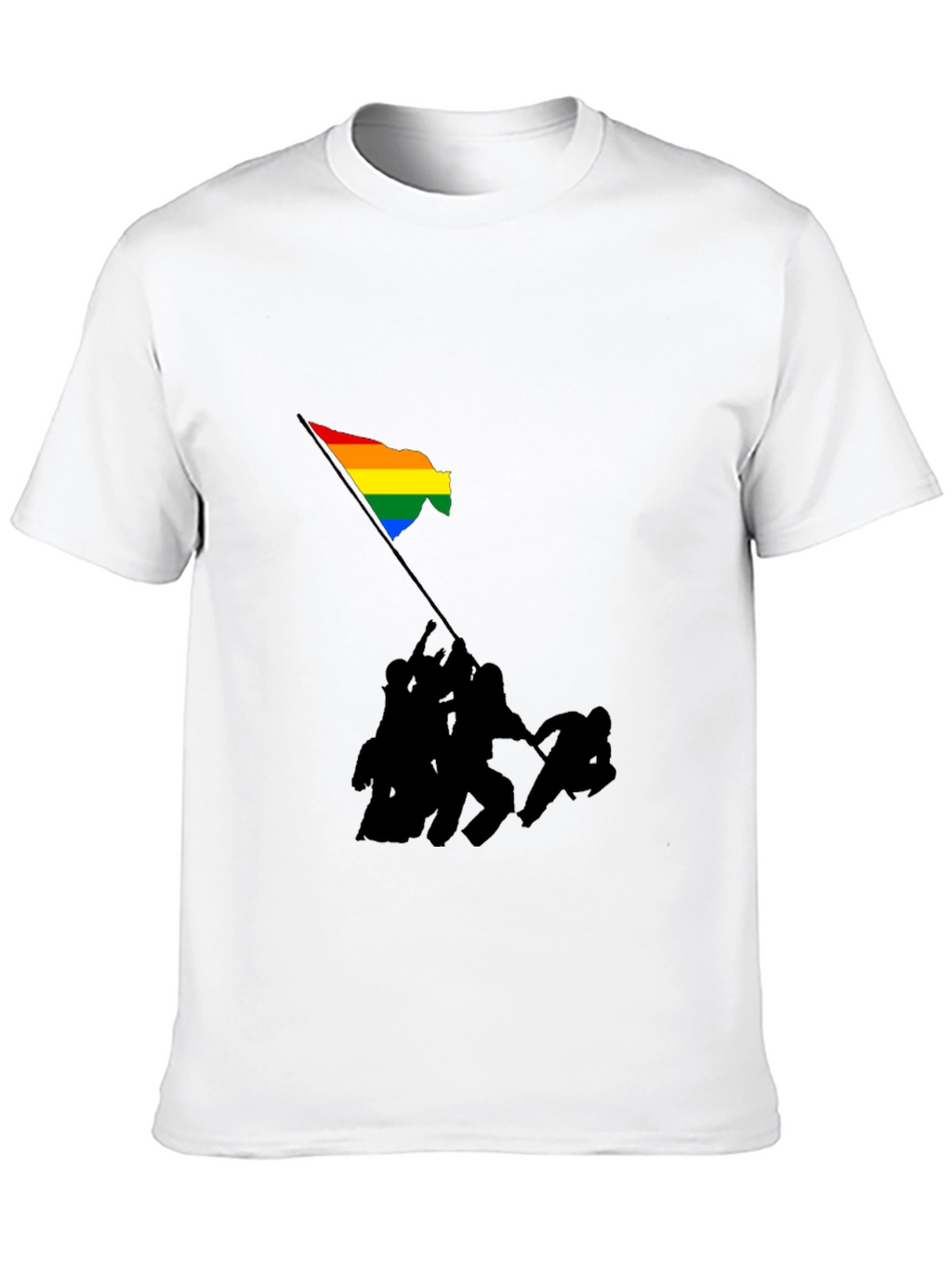 Pride Flag Raising Graphic T-Shirt