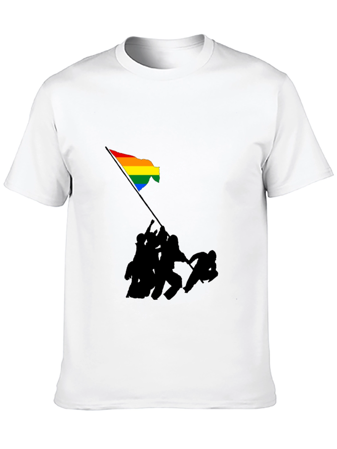 Pride Flag Raising Graphic T-Shirt