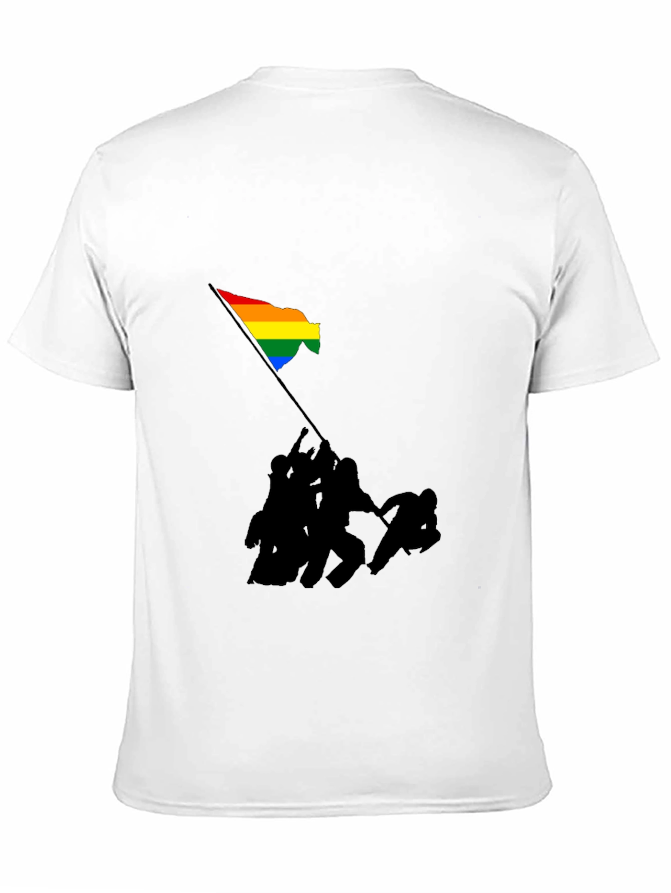Pride Flag Raising Graphic T-Shirt