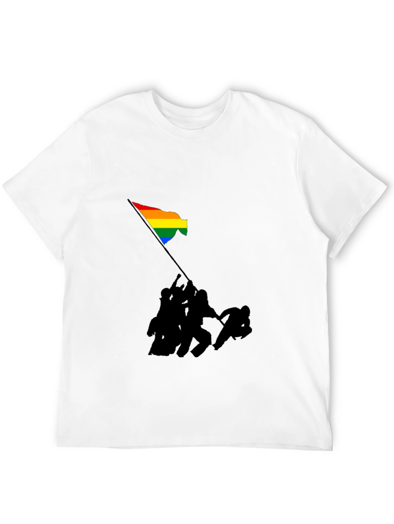 Pride Flag Raising Graphic T-Shirt