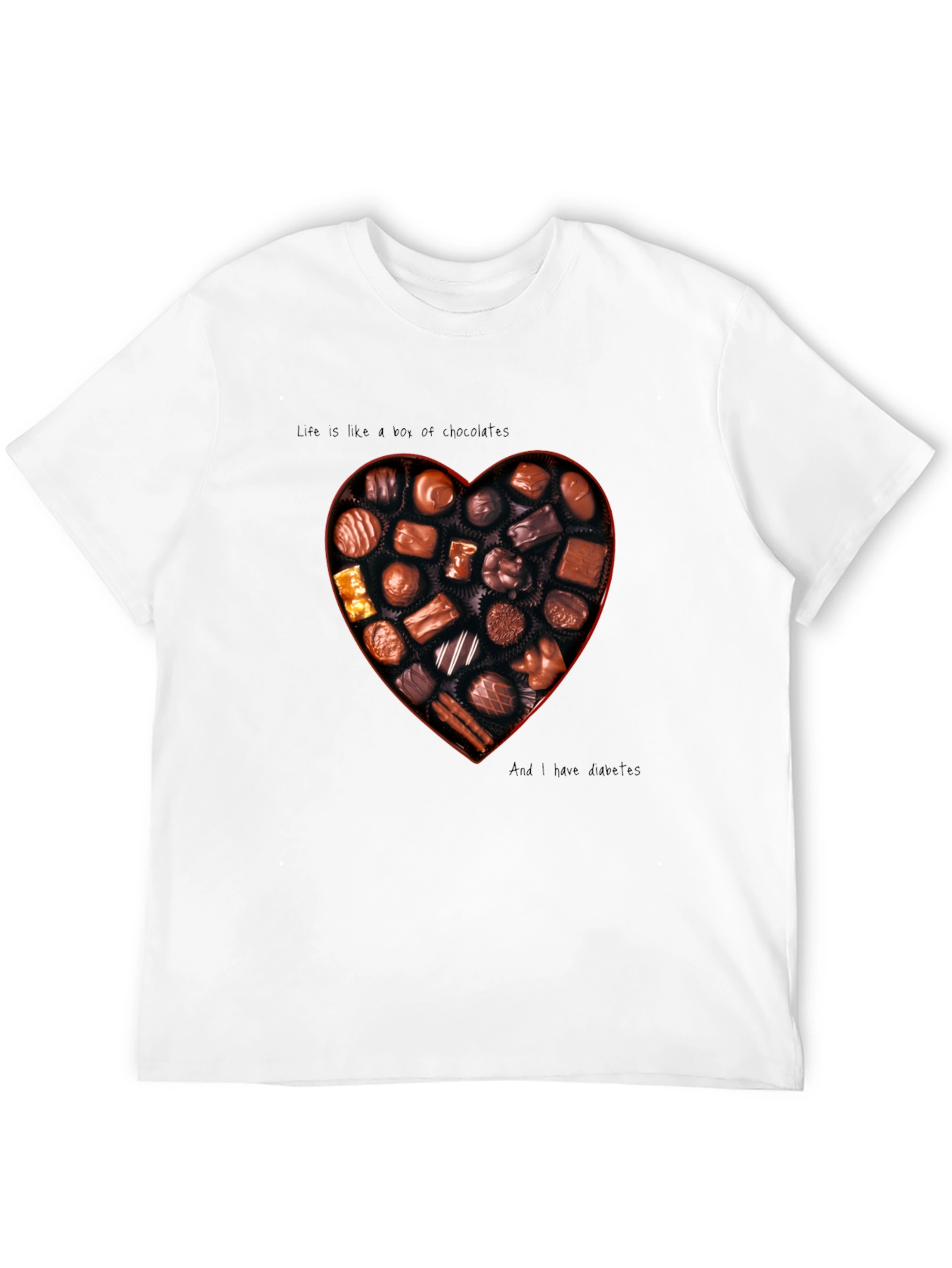 Chocolate Box Heart Graphic T-Shirt