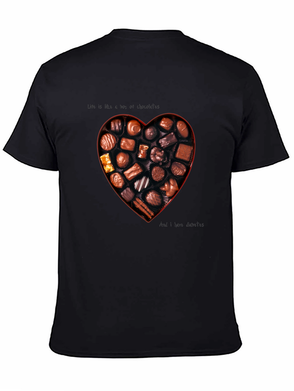 Chocolate Box Heart Graphic T-Shirt
