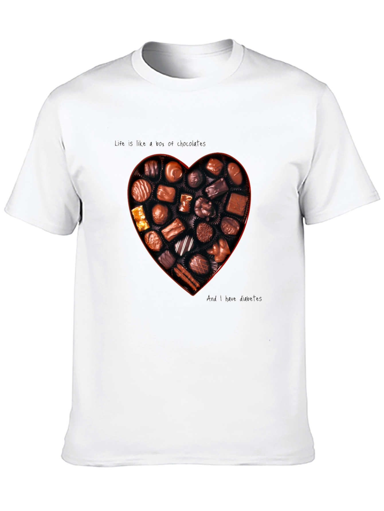 Chocolate Box Heart Graphic T-Shirt