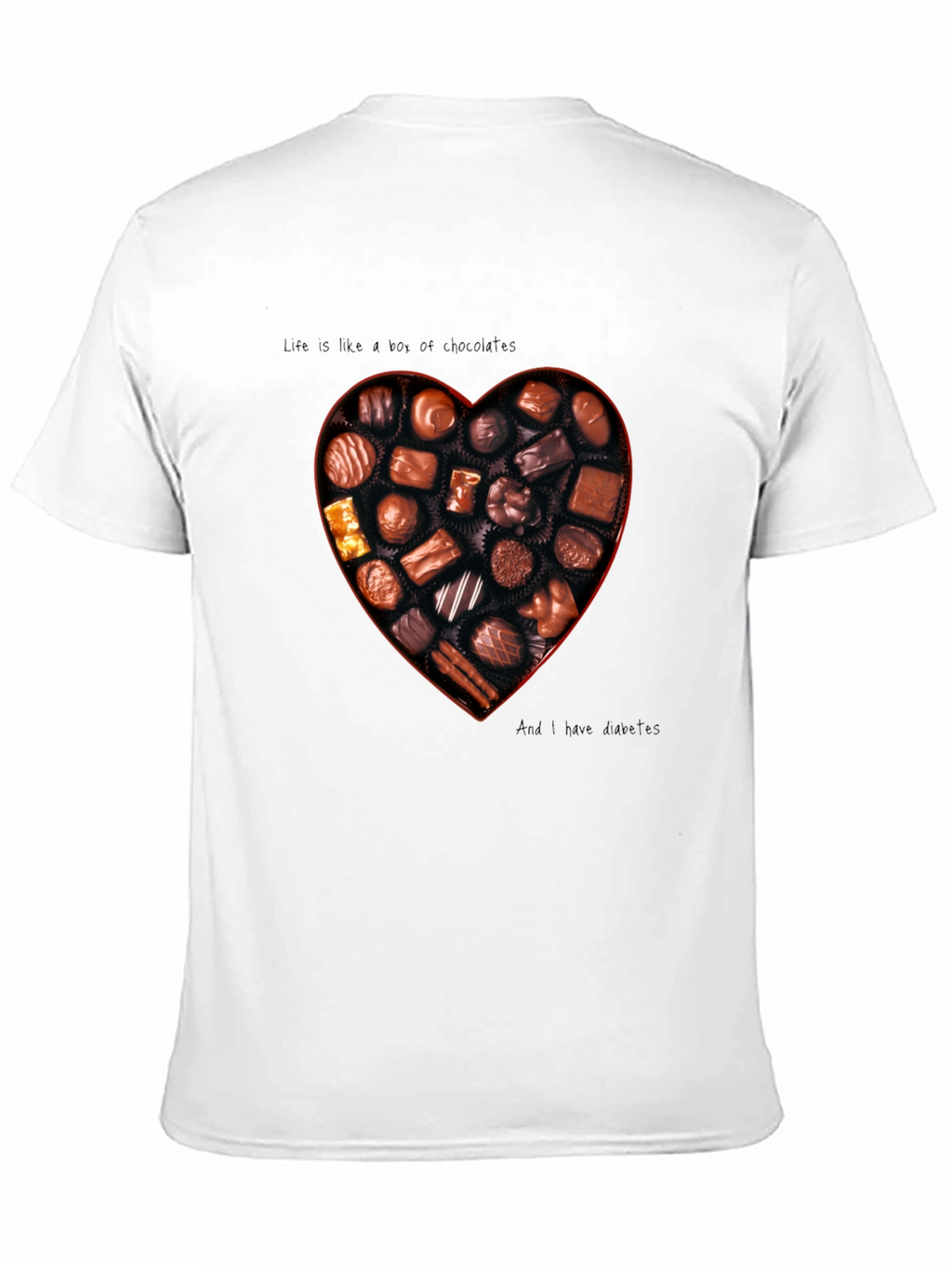Chocolate Box Heart Graphic T-Shirt