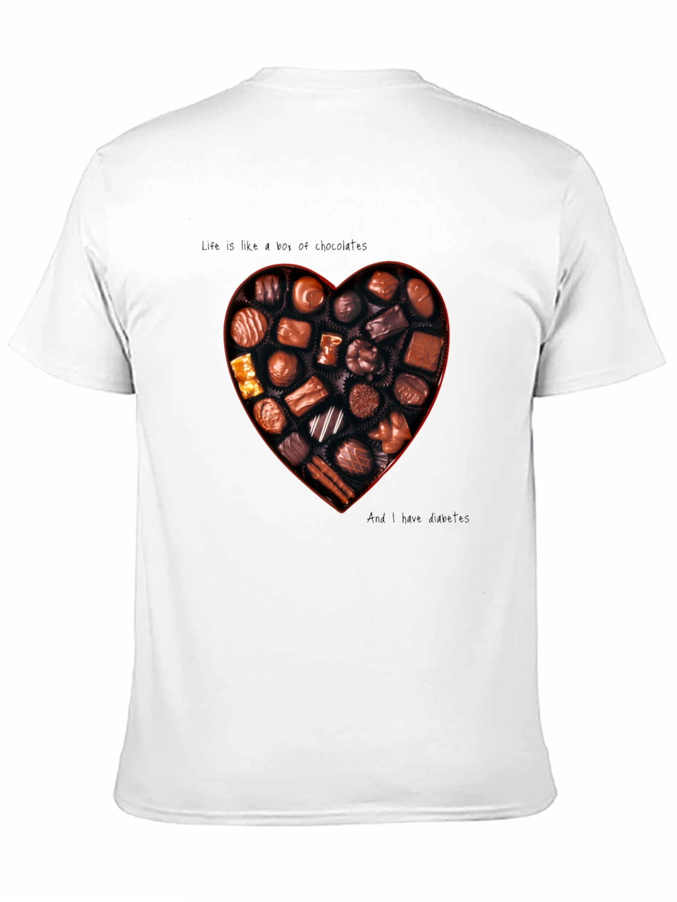 Chocolate Box Heart Graphic T-Shirt
