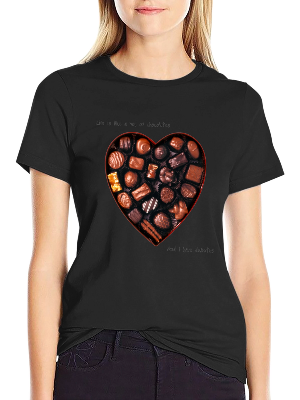 Chocolate Box Heart Graphic T-Shirt