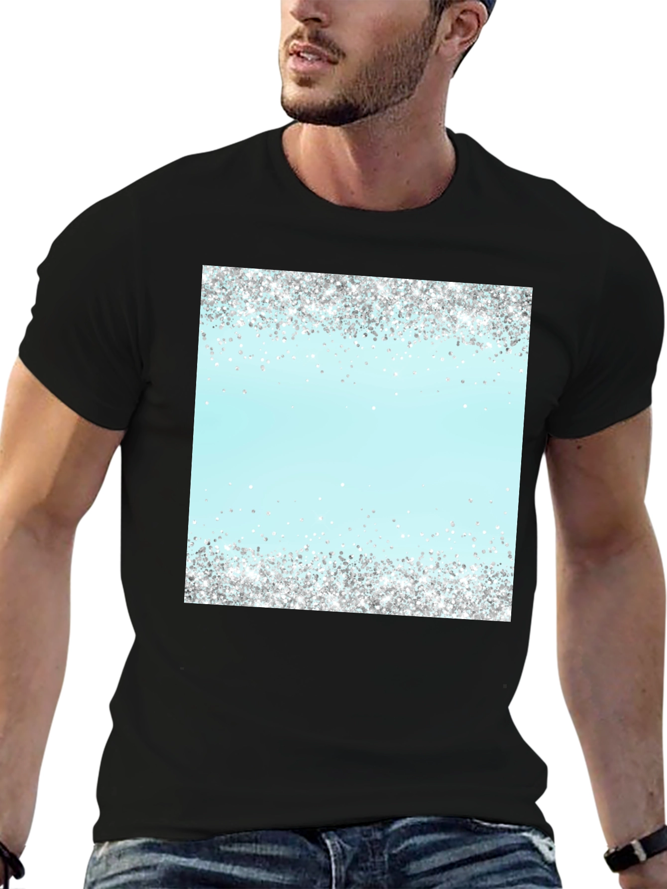 Sparkling Glitter Accent Tee
