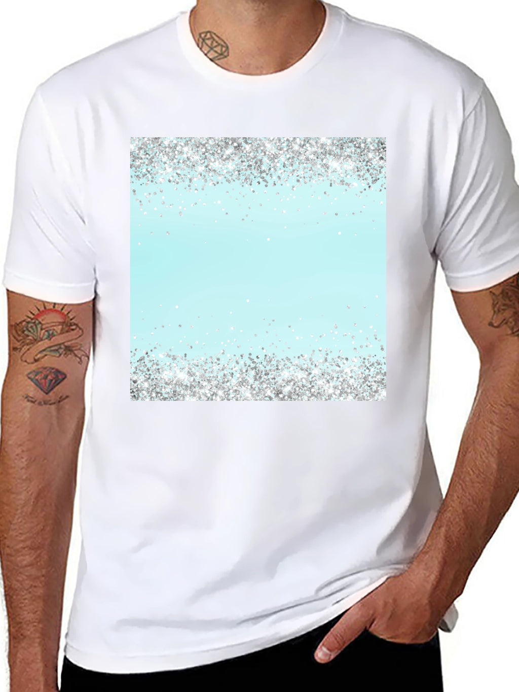 Sparkling Glitter Accent Tee