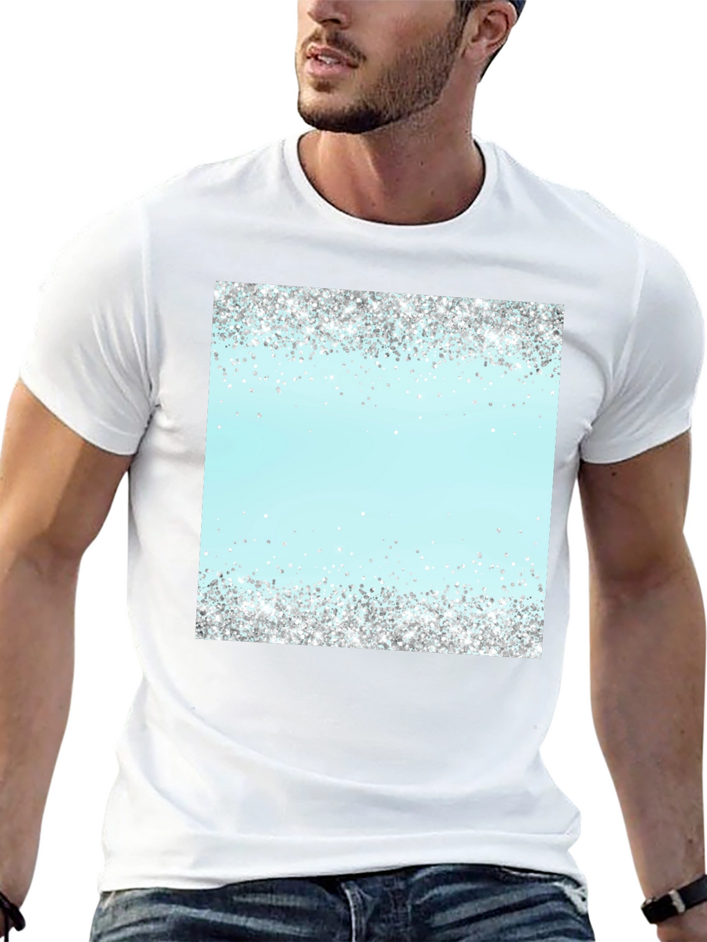 Sparkling Glitter Accent Tee