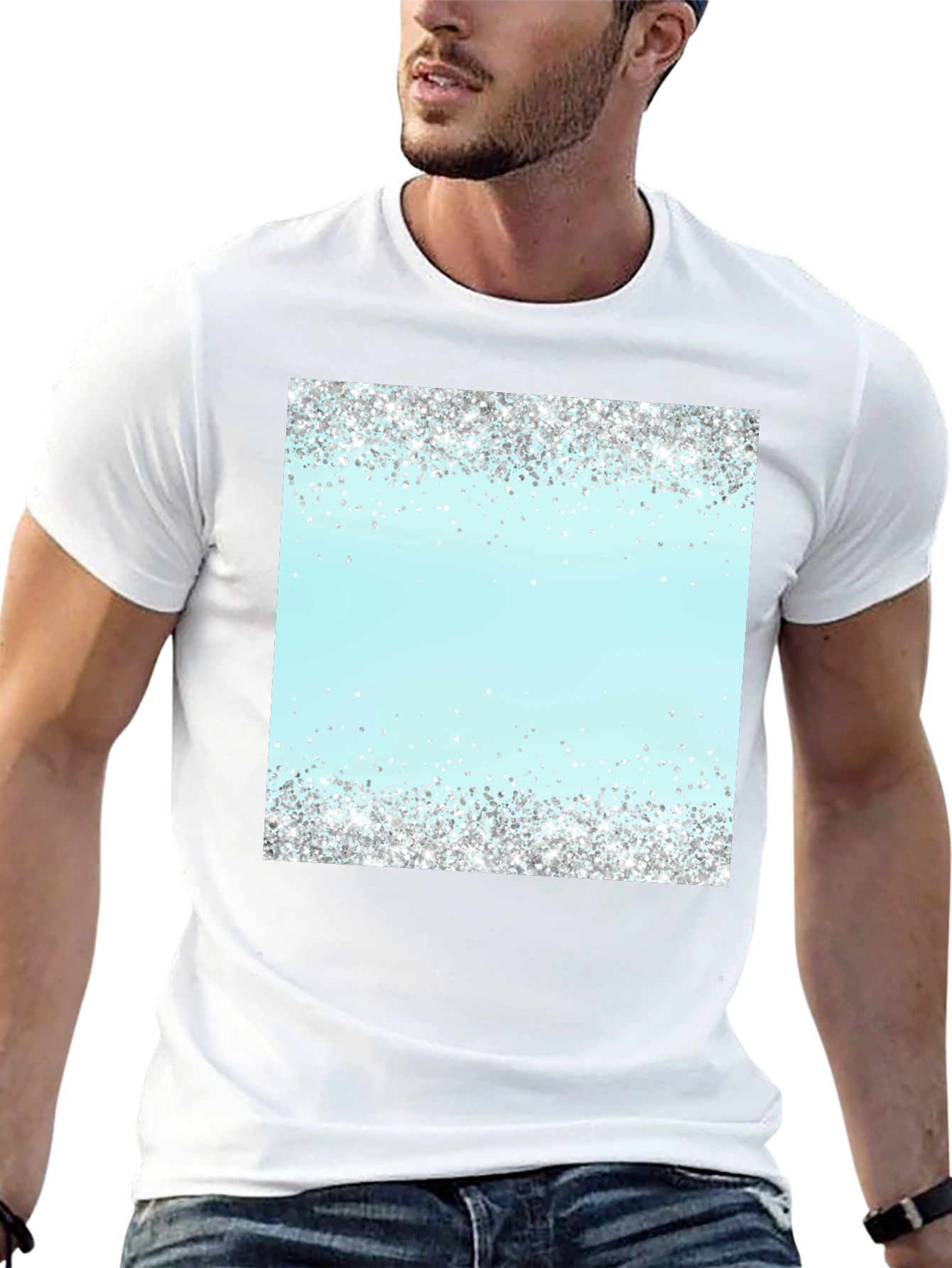 Sparkling Glitter Accent Tee