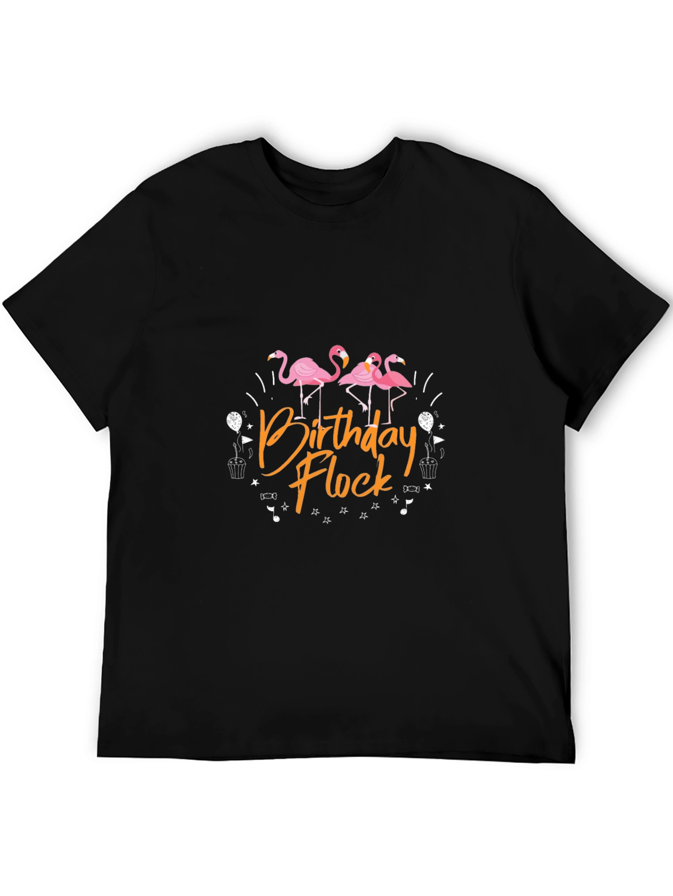 Birthday Flock T-Shirt - Flamingo Party