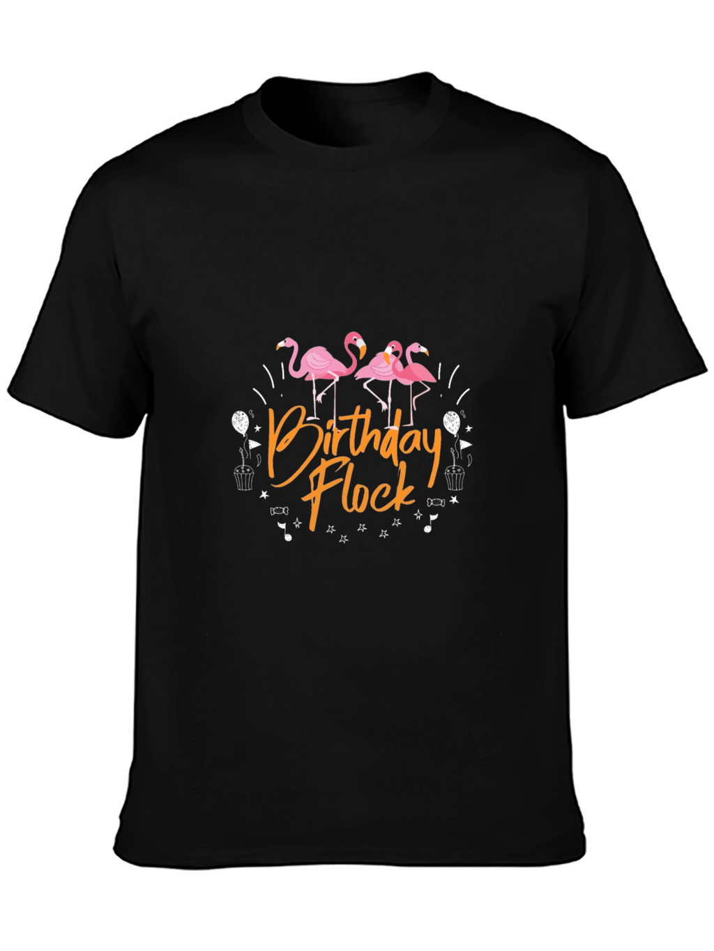 Birthday Flock T-Shirt - Flamingo Party