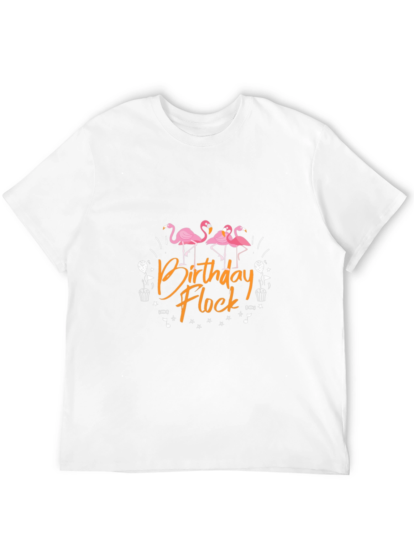 Birthday Flock T-Shirt - Flamingo Party