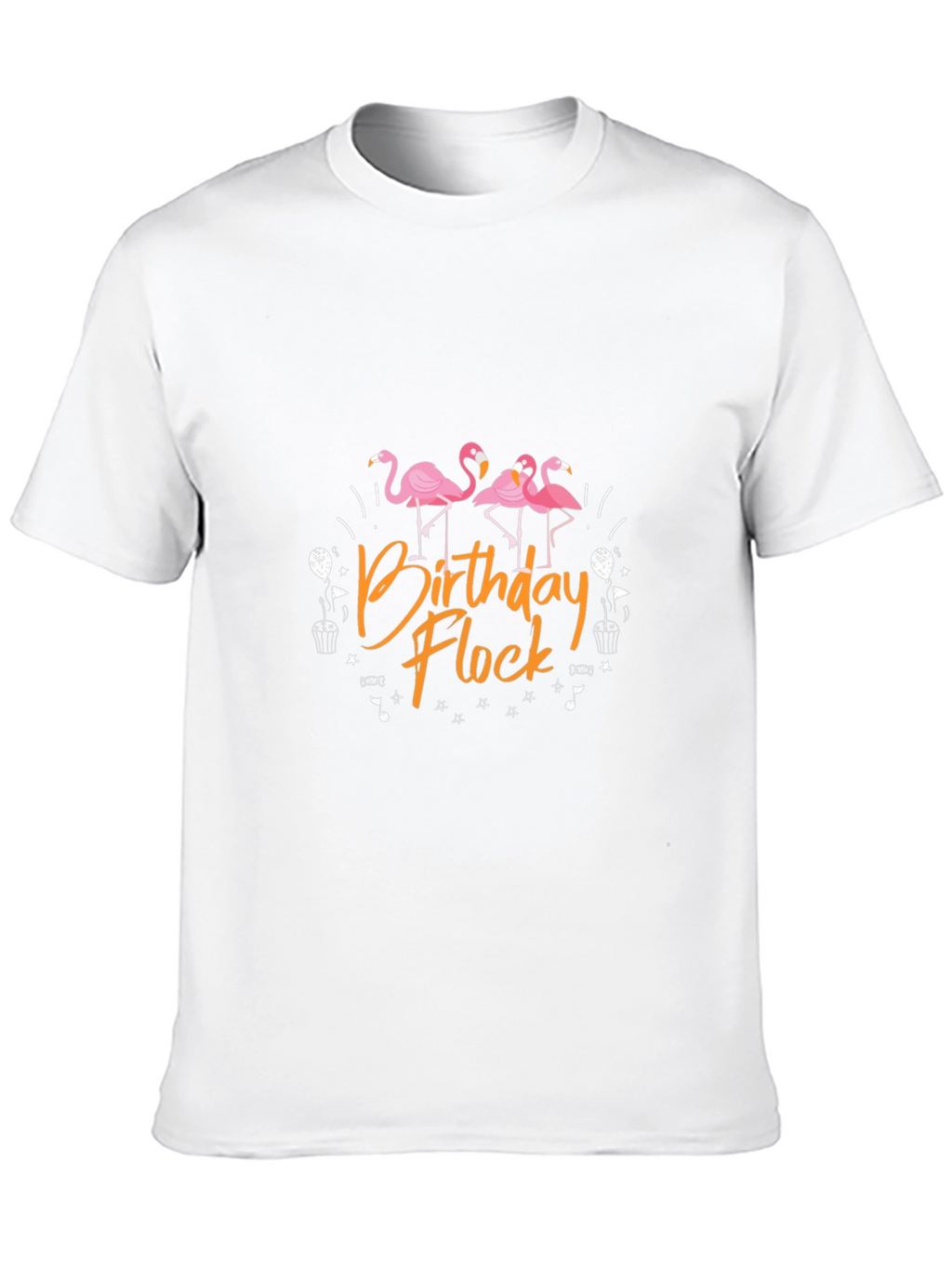 Birthday Flock T-Shirt - Flamingo Party