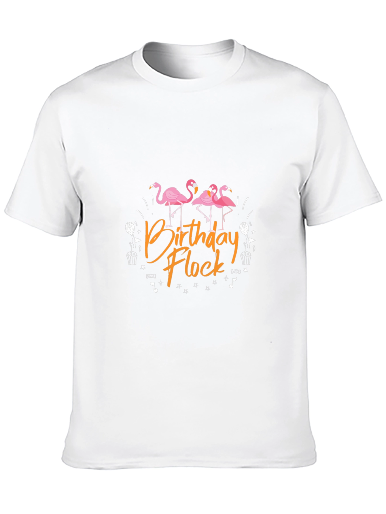 Birthday Flock T-Shirt - Flamingo Party