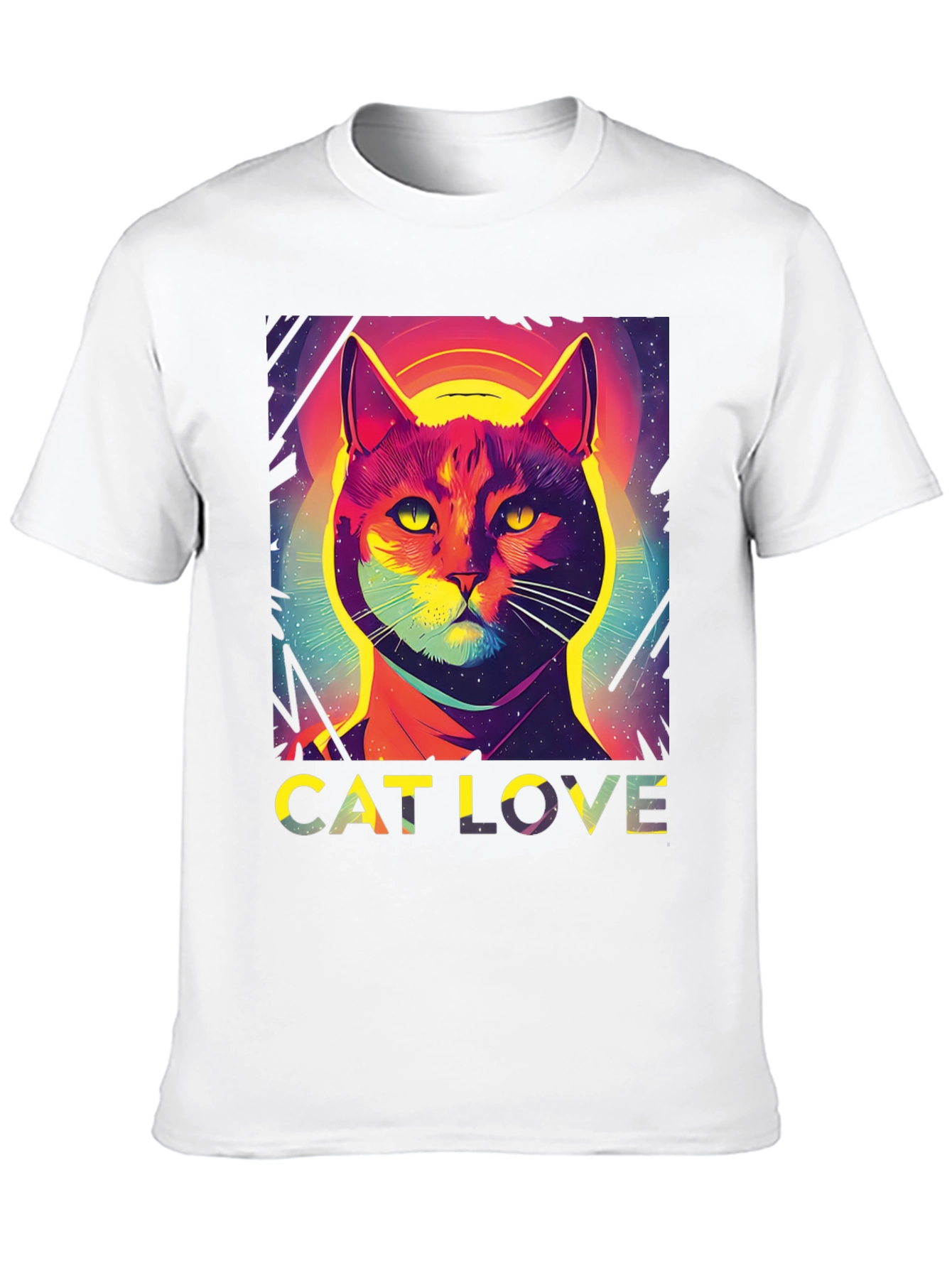 Cat Love Graphic Tee - Stylish Unisex T-Shirt