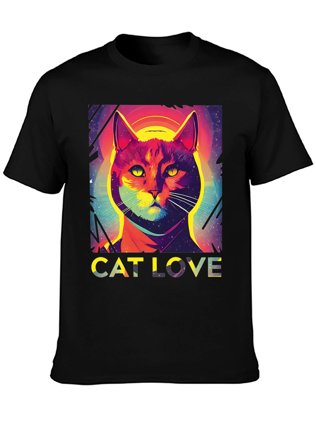 Cat Love Graphic Tee - Stylish Unisex T-Shirt