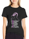 Amazing Mother Graphic Tee - Black