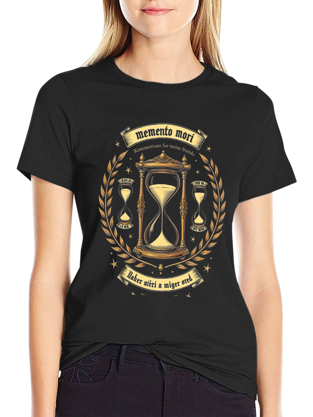 Memento Mori Graphic Tee - Black T-Shirt