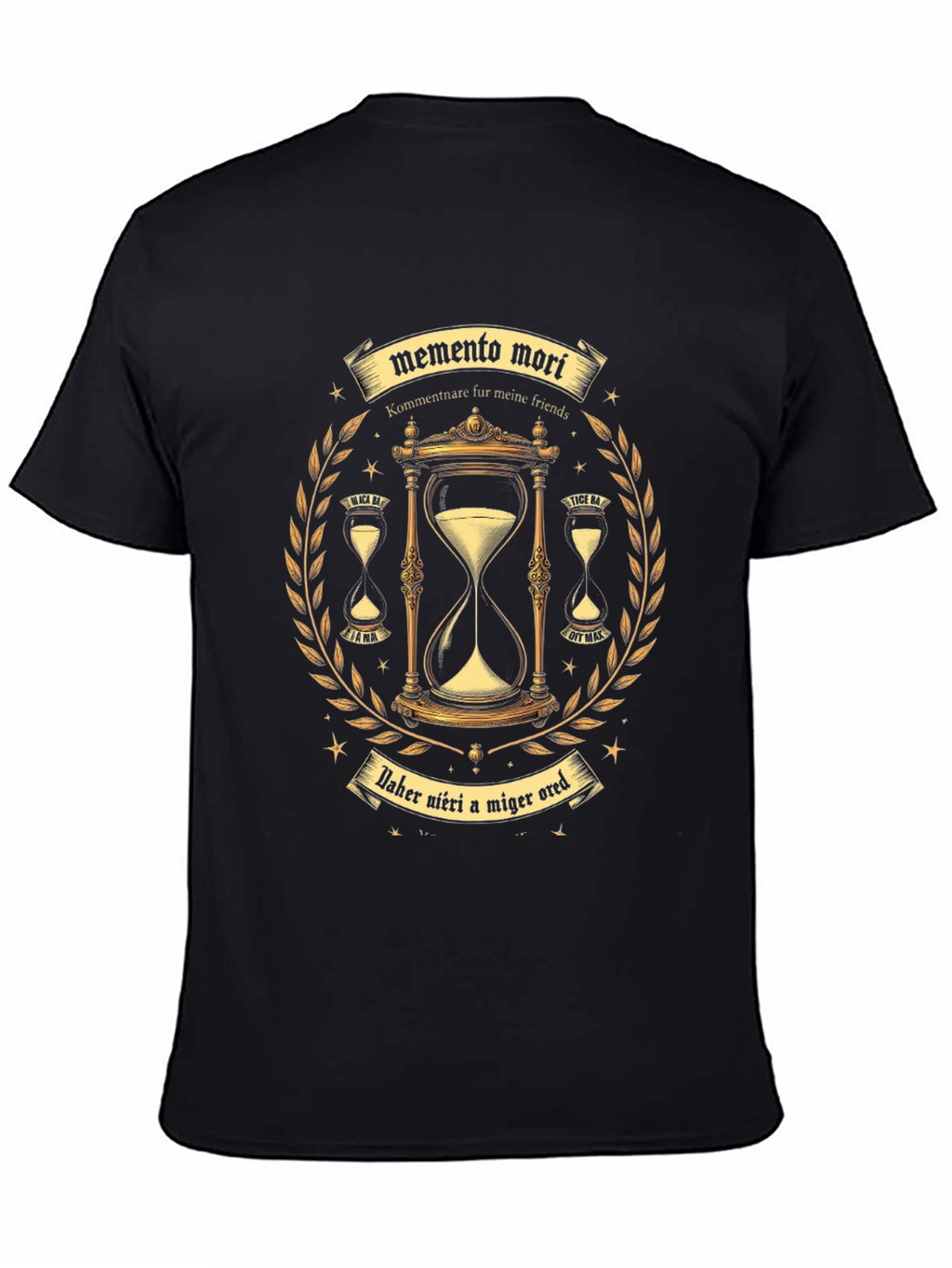 Memento Mori Graphic Tee - Black T-Shirt