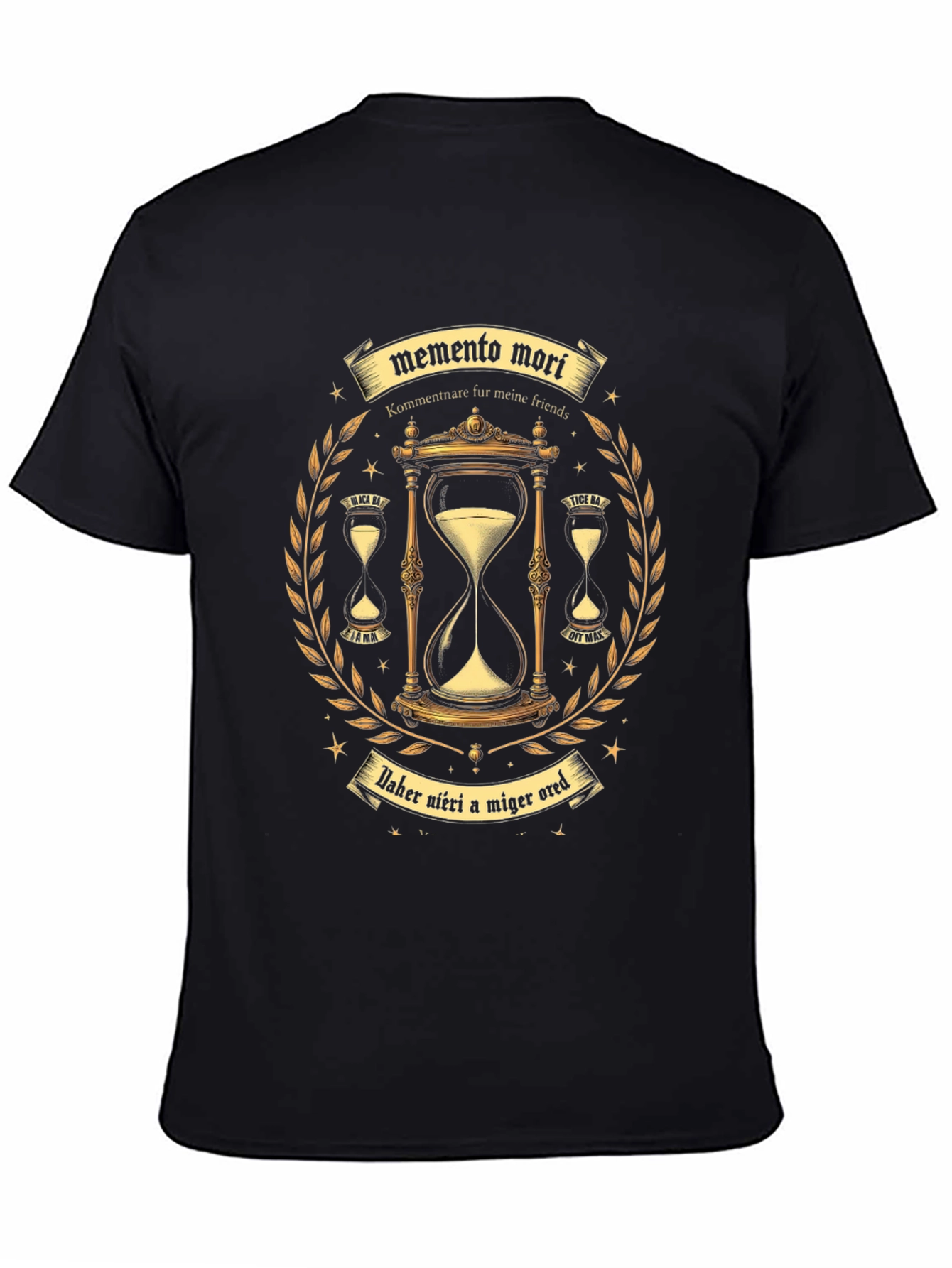 Memento Mori Graphic Tee - Black T-Shirt