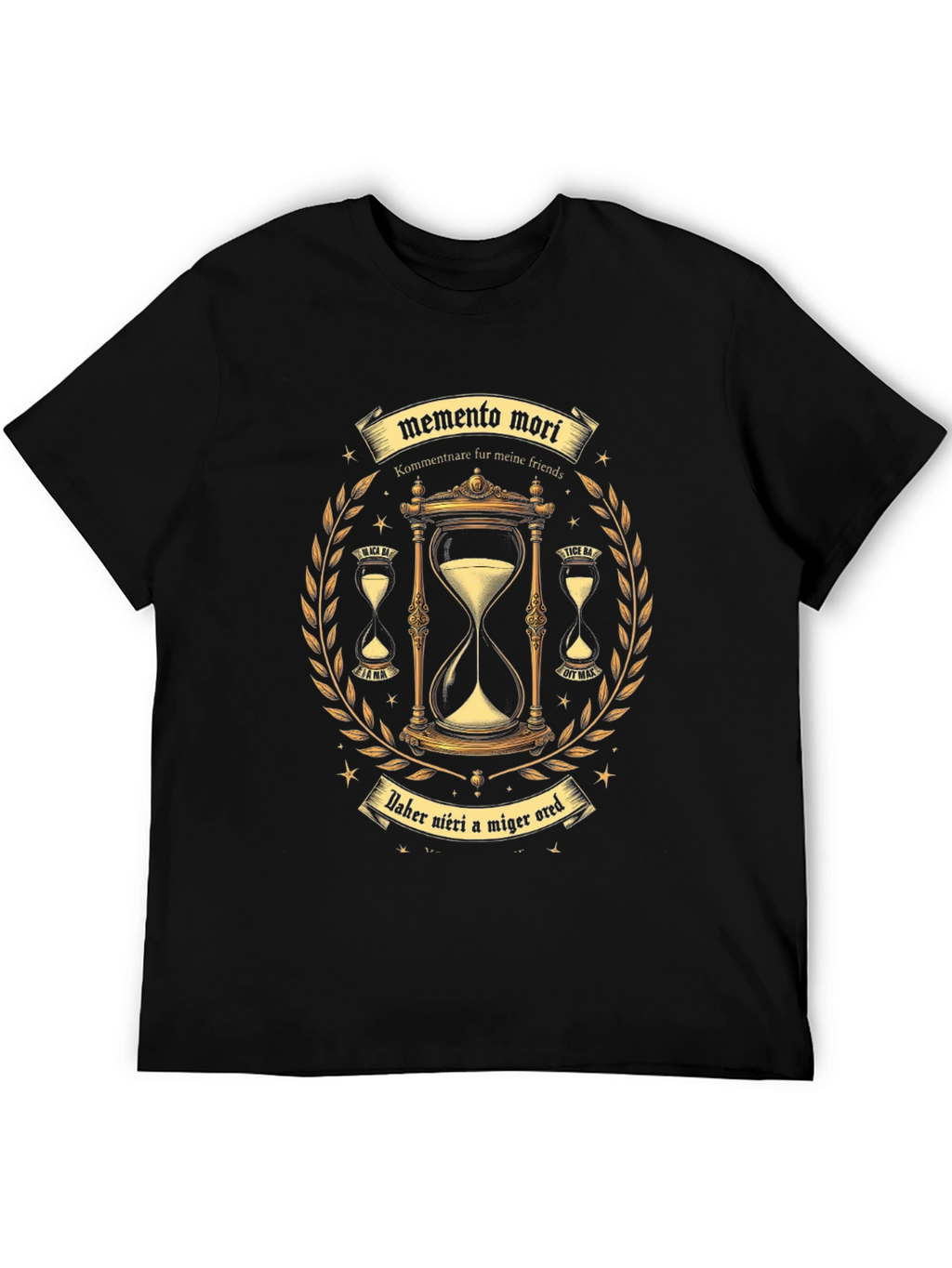 Memento Mori Graphic Tee - Black T-Shirt