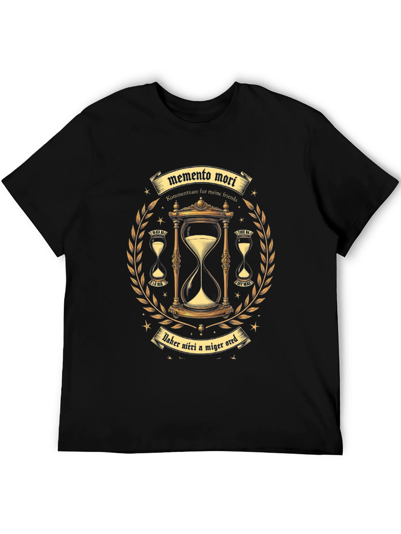 Memento Mori Graphic Tee - Black T-Shirt