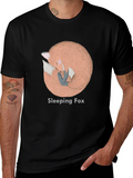 Sleeping Fox Graphic T-Shirt - Soft & Stylish
