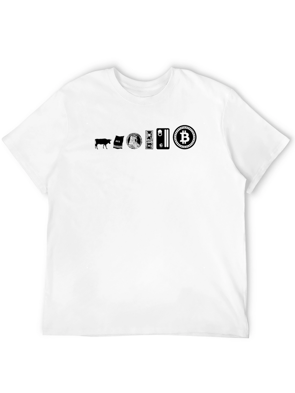 Evolution of Money Bitcoin Black T-Shirt
