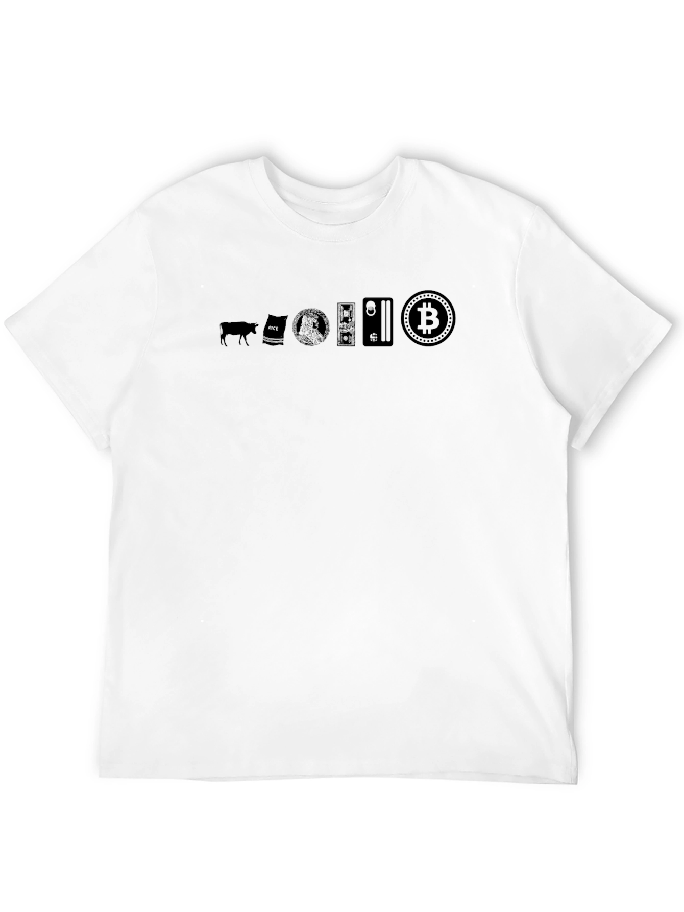 Evolution of Money Bitcoin Black T-Shirt