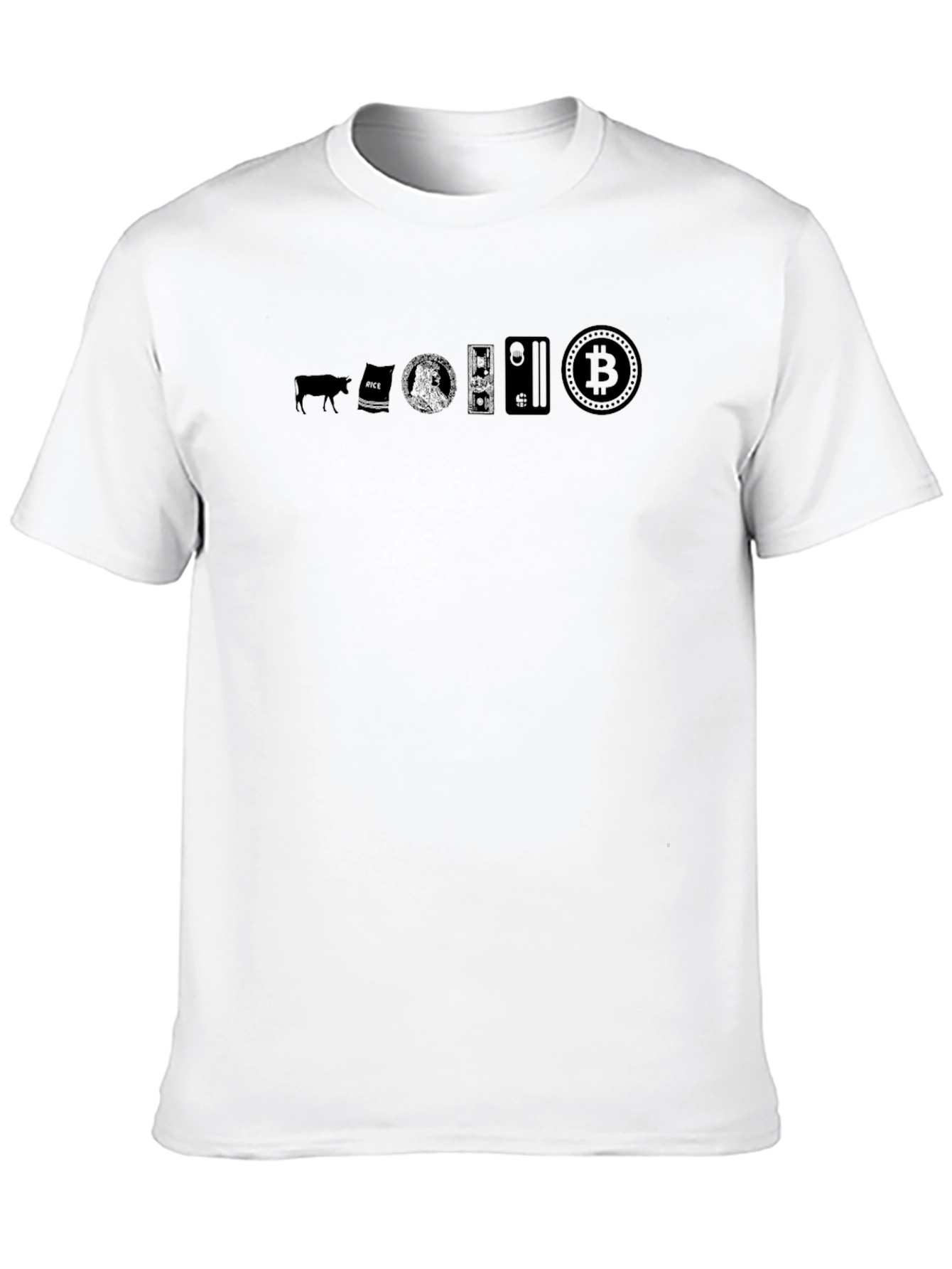 Evolution of Money Bitcoin Black T-Shirt