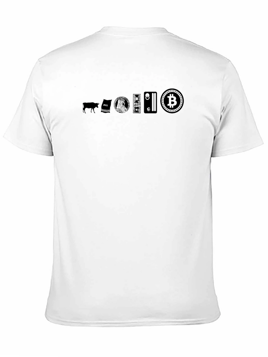 Evolution of Money Bitcoin Black T-Shirt