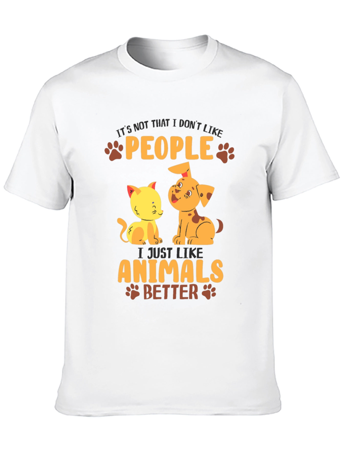 Animal Lover T-Shirt: People? I Like Animals Better!