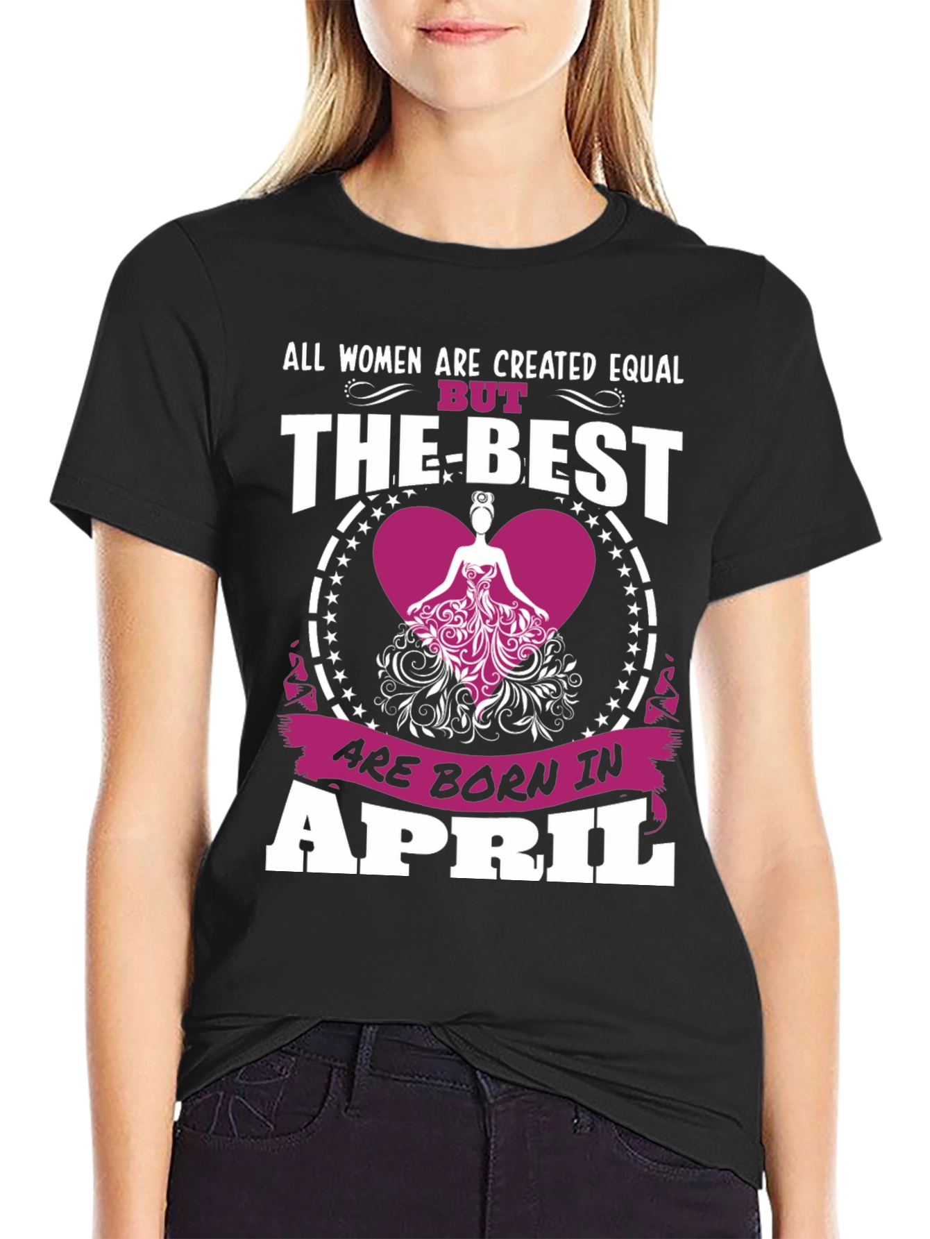 Born in April Womens T-Shirt