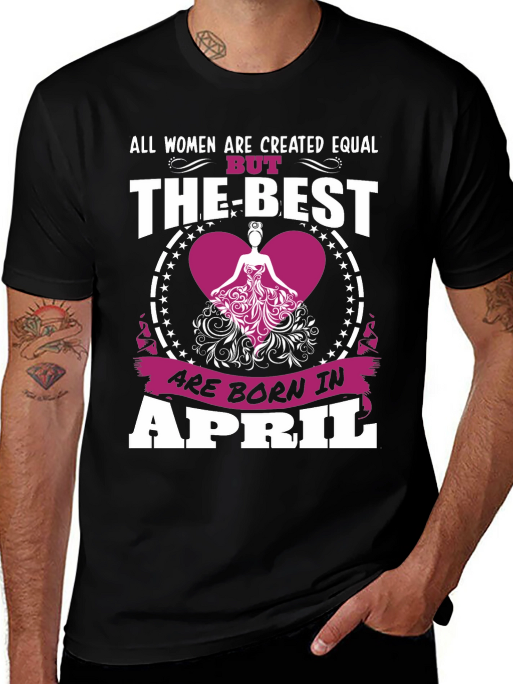 Born in April Womens T-Shirt