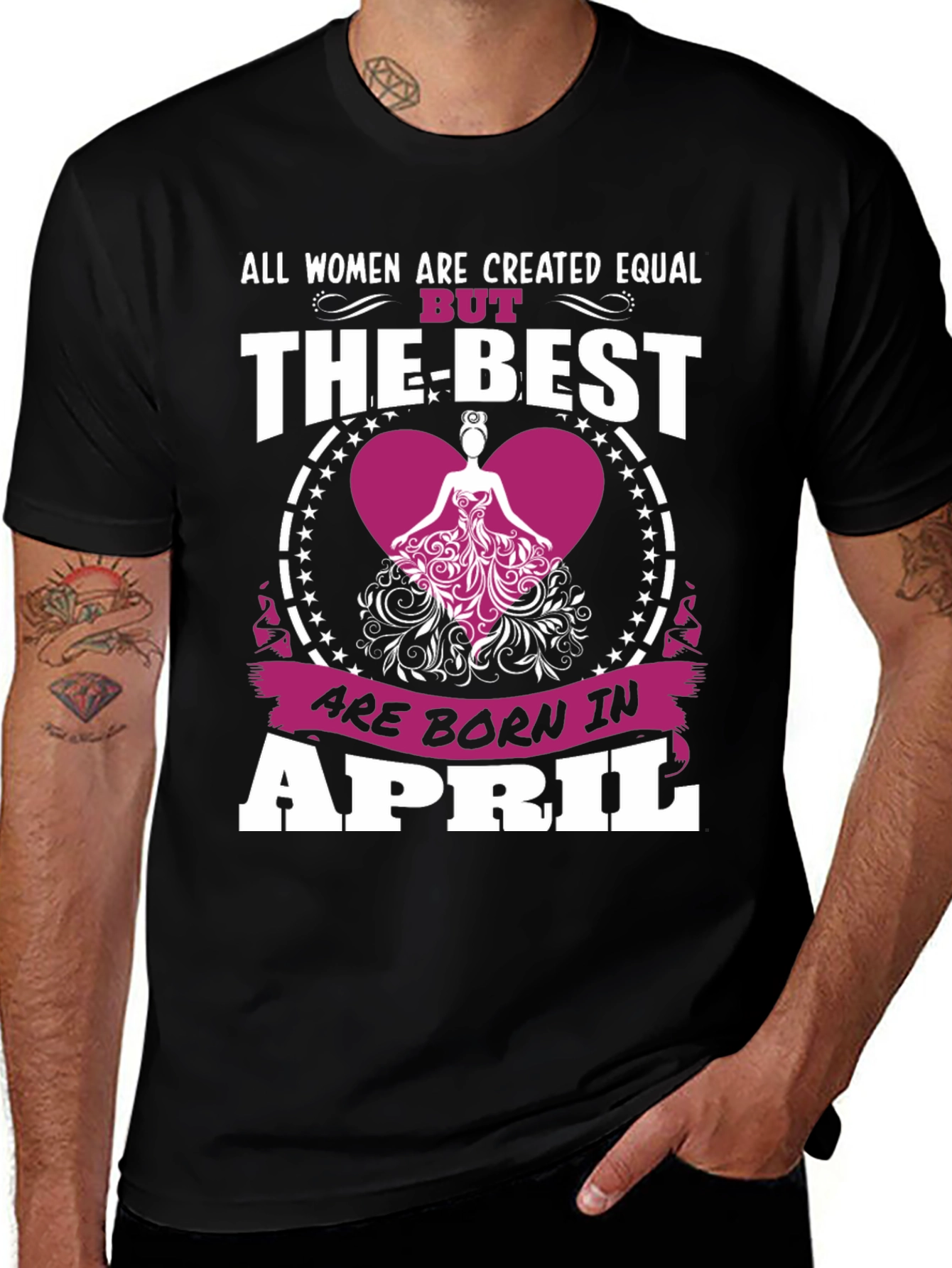 Born in April Womens T-Shirt