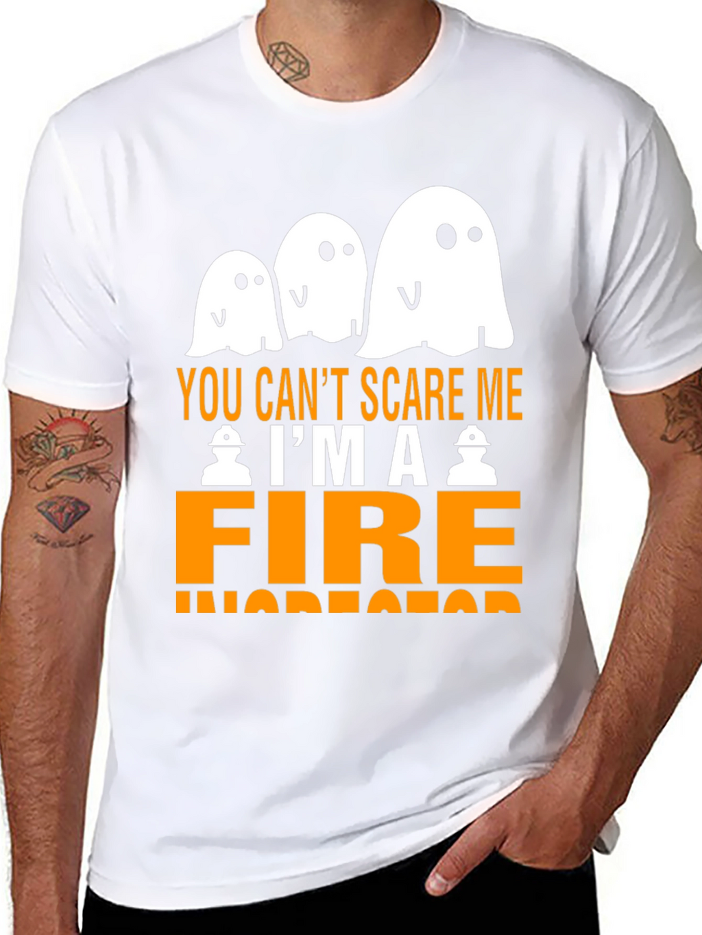 Funny Halloween Fire Inspector T-Shirt