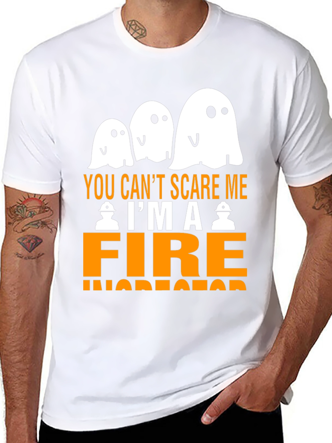 Funny Halloween Fire Inspector T-Shirt