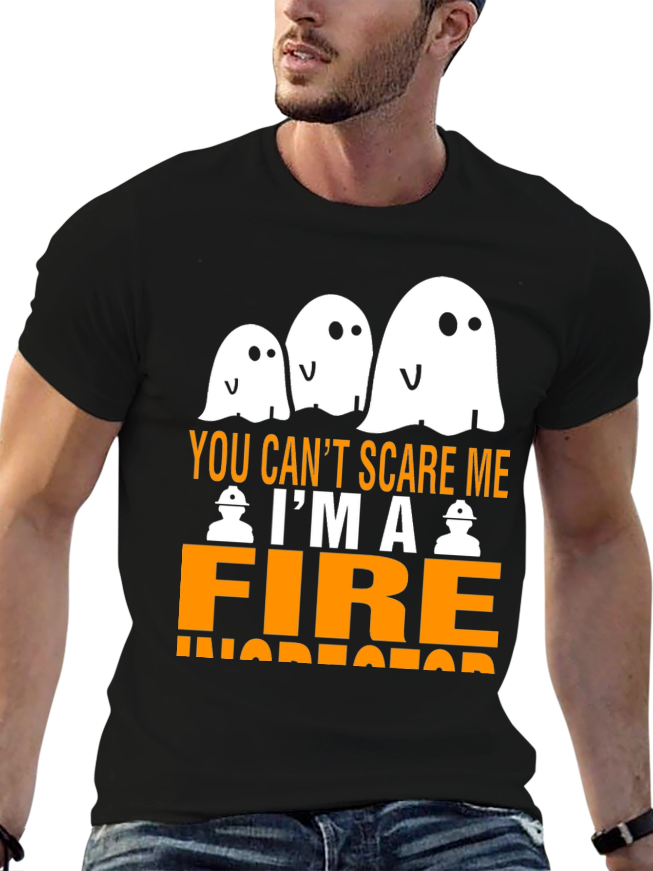 Funny Halloween Fire Inspector T-Shirt