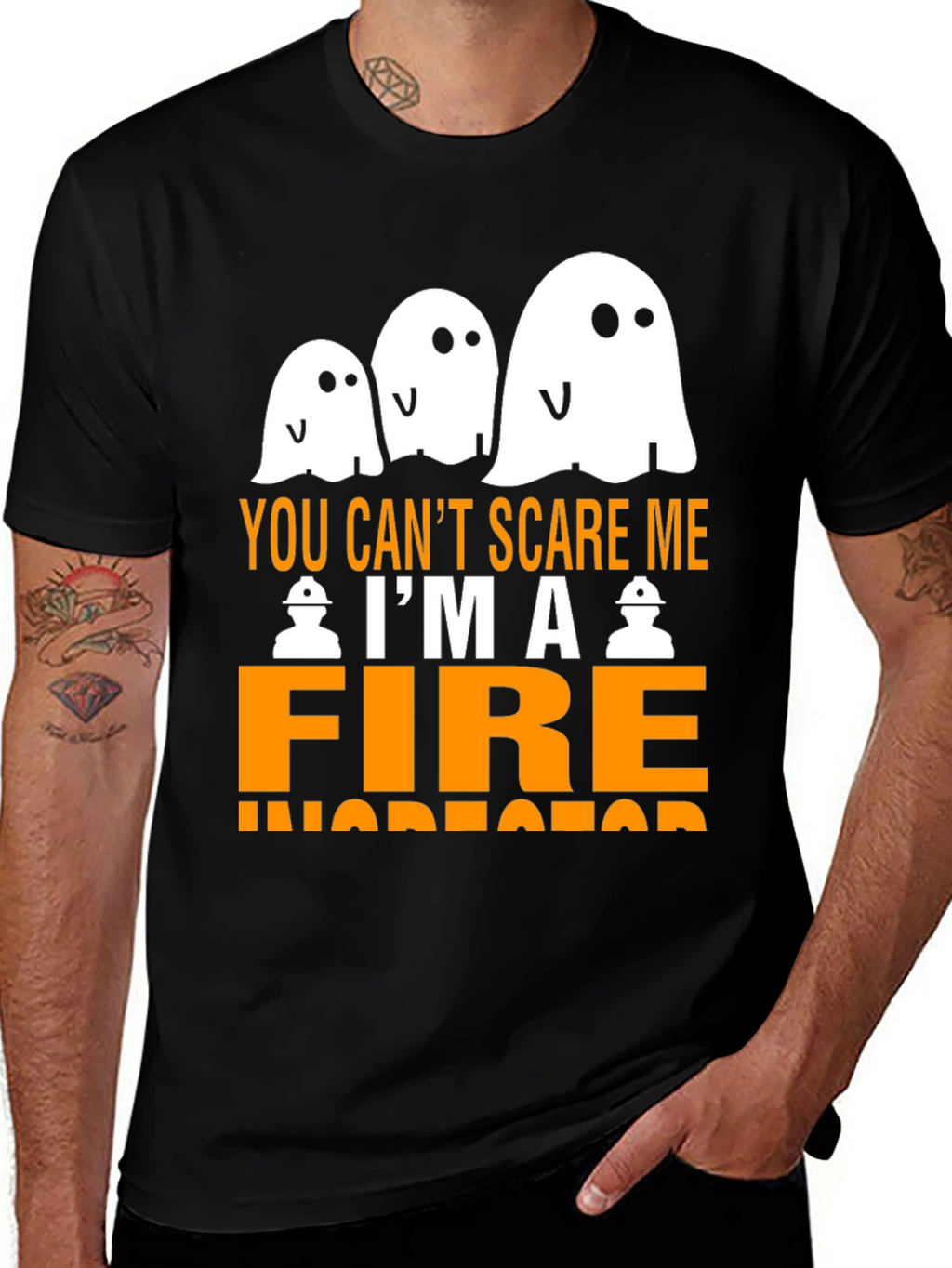 Funny Halloween Fire Inspector T-Shirt